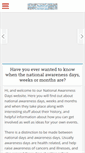 Mobile Screenshot of national-awareness-days.com